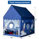 Kids Play Tent Playhouse Indoor Outdoor Tent Kids Boys Toddler Kids Tent Large Castle Play House Spaceship Tent, Outer Space Rocket Blue by Sherilyn