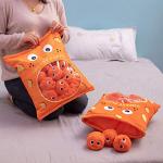 Angleliu Cheesy Puffs Plush Pillow,Stuffed Toy Game Pillow with a Bag of Cheesy Puffs Balls,for Children Sleep Home Decoration (Small) from Angleliu