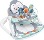 Fisher-Price Sit-Me-Up Floor Seat with Tray, Penguin-Themed Portable Infant Chair with Snack Tray and Toys from Fisher-Price