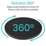 Vive Pivot Disc - Patient Transfer Board - Mobility Standing Device - 360 Degree Rotation for Transferring and Direction Change - for Elderly, Seniors and Disabled - Non-Slip 16 Inch Diameter by Vive Health