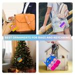 Pop Push it Keychain Fidget Toys - 16 Pcs Mini Poppers Fidget Sensory Toys Stocking Stuffers for Girls Boys Kids with Anxiety Stress Reliever Office Desk Toy (16) by Anpow Direct