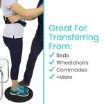 Vive Pivot Disc - Patient Transfer Board - Mobility Standing Device - 360 Degree Rotation for Transferring and Direction Change - for Elderly, Seniors and Disabled - Non-Slip 16 Inch Diameter by Vive Health