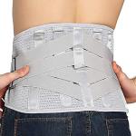 Lower Back Braces for Back Pain Relief - Compression Belt for Men & Women - Lumbar Support Waist Backbrace for Herniated Disc, Sciatica, Scoliosis - Breathable Mesh Design, Adjustable Straps (S, Gray) from Health In