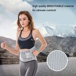 Lower Back Braces for Back Pain Relief - Compression Belt for Men & Women - Lumbar Support Waist Backbrace for Herniated Disc, Sciatica, Scoliosis - Breathable Mesh Design, Adjustable Straps (S, Gray) from Health In