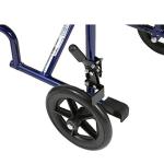 Drive Medical ATC19-BL Lightweight Aluminium Transport Wheelchair with Swing-Away Footrest, Blue from Drive Medical