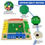 Shut The Box Game, Wooden Board Dice Games for Adults and Kids 2-4 Player Family Classics Tabletop Version Games for Classroom, Party, or Pub from Eupboron