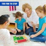 Shut The Box Game, Wooden Board Dice Games for Adults and Kids 2-4 Player Family Classics Tabletop Version Games for Classroom, Party, or Pub from Eupboron