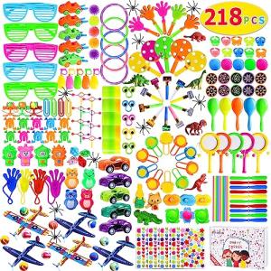 Max Fun 200pcs Party Toys Assortment Party Favors for Kids Birthday Carnival Prizes Box Goodie Bag Fillers Classroom Rewards Pinata Filler Toys Treasure Box by Max Fun