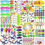 Max Fun 200pcs Party Toys Assortment Party Favors for Kids Birthday Carnival Prizes Box Goodie Bag Fillers Classroom Rewards Pinata Filler Toys Treasure Box by Max Fun