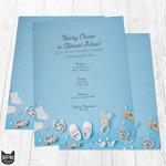 Classic Gifts Baby Stationary Paper - 60 Sheets - Great for Baby Shower Invitations, Announcements, Letters, Thank You (Blue) from Black Tabby Studio