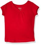 French Toast Girls' Short Sleeve V-Neck T-Shirt Tee, Red, 10-12 from French Toast Sportswear Children's Apparel