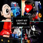 Pantasy Astro Boy Toy Building Sets ,Construction Toys and Building Blocks kit for Teens and Adults, 70th Anniversary Collectible Model in 50% Mechanical Details,NO.86203 (1258Pcs) (Light Kit Edition) by Pantasy