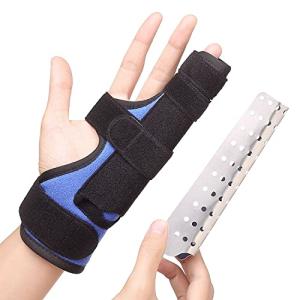 Scurnhau Pinky Finger Splint, Boxer Fracture Splint, Metacarpal Broken Splint, 4th and 5th Finger Support brace for Straightening, Dislocated, Arthritis and Mallet Finger, Fits Left or Right Hand from Scurnhau