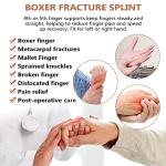 Scurnhau Pinky Finger Splint, Boxer Fracture Splint, Metacarpal Broken Splint, 4th and 5th Finger Support brace for Straightening, Dislocated, Arthritis and Mallet Finger, Fits Left or Right Hand from Scurnhau