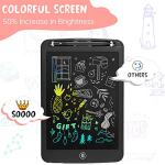 LCD Writing Tablet Doodle Board for 3-10 Year Old Kids, 10 inch Electronic Graphics Ewriter Tablet with Lanyard for Toddler Girls/Boys Toys Learning Drawing Toy for 4 5 6 7 Years Old Kids (X-Black) by SOOOO