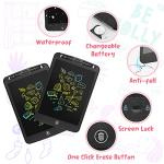 LCD Writing Tablet Doodle Board for 3-10 Year Old Kids, 10 inch Electronic Graphics Ewriter Tablet with Lanyard for Toddler Girls/Boys Toys Learning Drawing Toy for 4 5 6 7 Years Old Kids (X-Black) by SOOOO