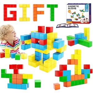 Magnetic Blocks Magnet Toys for Toddlers, Building Preschool Outdoor Travel Sensory Montessori Toys for STEM Learning & Education, Gifts for 3 4 5 6 7 8Year Old Kids Boys Girls (30PCS) from Hiwawind