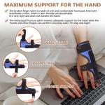 Scurnhau Pinky Finger Splint, Boxer Fracture Splint, Metacarpal Broken Splint, 4th and 5th Finger Support brace for Straightening, Dislocated, Arthritis and Mallet Finger, Fits Left or Right Hand from Scurnhau