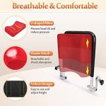 Wheelchair Headrest Neck Support Head Padding Portable Neck Rest Pillow Back Extension Headrest Cushion for Adults Travel Wheelchair Accessories (Red) from Mybow