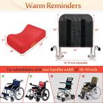 Wheelchair Headrest Neck Support Head Padding Portable Neck Rest Pillow Back Extension Headrest Cushion for Adults Travel Wheelchair Accessories (Red) from Mybow