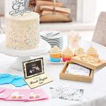 50 Pcs Baby Shower Advice Cards Wishes for Baby Cards with Wooden Keepsake Box Sonogram Photo Picture Frame and Rose Gold Pen for Baby Shower Birthday Games Activities from Junkin