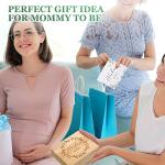 50 Pcs Baby Shower Advice Cards Wishes for Baby Cards with Wooden Keepsake Box Sonogram Photo Picture Frame and Rose Gold Pen for Baby Shower Birthday Games Activities from Junkin