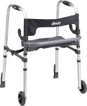 Drive Medical 10233 Clever Lite Foldable Rollator Walker, Gray by Drive Medical