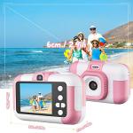 SUZIYO Kids Camera, Children Digital Selfie Video Camcorder 1080P Dual Lens 2.4 Inch HD, Birthday Christmas Electronic Gifts Toys for Age 3-9 Years Old Toddlers Girls & Boys (with 32G TF Card,Pink) from SUZIYO