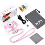 SUZIYO Kids Camera, Children Digital Selfie Video Camcorder 1080P Dual Lens 2.4 Inch HD, Birthday Christmas Electronic Gifts Toys for Age 3-9 Years Old Toddlers Girls & Boys (with 32G TF Card,Pink) from SUZIYO