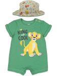 Disney Lion King Baby Boys Romper & Sunhat Set 18 Months Green from Bentex Group Inc.