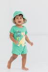 Disney Lion King Baby Boys Romper & Sunhat Set 18 Months Green from Bentex Group Inc.
