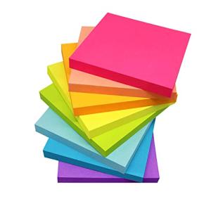 (8 Pack) Sticky Notes 3x3 Inches,Bright Colors Self-Stick Pads, Easy to Post for Home, Office, Notebook, 8 Pads/Pack from Vanpad