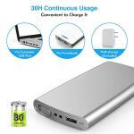 TENS EMS Unit 24 Modes Muscle Stimulator, TEC.BEAN Rechargeable TENS Machine Massager with 8 Electrode Pads (American Gel), Electric Pulse Massager for Pain Relief Therapy by TEC.BEAN