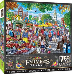 MasterPieces Farmer's Market Puzzles Collection - Market Day Afternoon 750 Piece Jigsaw Puzzle by MasterPieces Puzzle Company