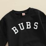 Baby Boy Clothes Outfits 2pcs Letter Print Crewneck Sweatshirt Pants Sweatsuit Little Boy Clothing (BUBS , 12-18 Months ) by BeQeuewll