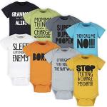 Onesies Brand Baby 8-Pack Bodysuits, Grey Funny, 0-3 Months from 