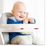 Silicone Baby Spoons for Baby Led Weaning 2-Pack, First Stage Baby Feeding Spoon Set Gum Friendly BPA Lead Phthalate and Plastic Free, Great Gift Set (Sunrise/French Beige) from Sperric