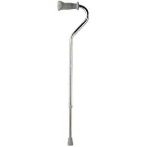 Sammons Preston Adjustable Aluminum Walking Cane with Standard Handle, Ergonomic Cane, Orthopedic Cane, Offset Walking Stick for Independent Mobility, Comfort Handle for Elderly, Disabled, Handicapped from Patterson Medical Holdings Inc.