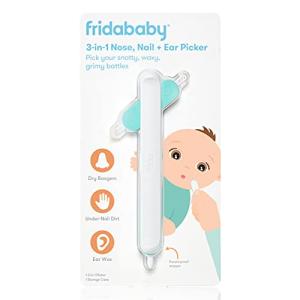 FridaBaby 3-in-1 Nose, Nail + Ear Picker by Frida Baby the Makers of NoseFrida the SnotSucker, Safely Clean Baby's Boogers, Ear Wax & More from AmazonUs/NOSAS