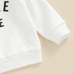 Toddler Baby Boy Fall Winter Outfits Letter Crewneck Sweatshirt Casual Pants 2Pcs Clothes Set White-Brown 12-18 Months from 