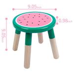 RUYU 9 Inch Kids Solid Hard Wood Fruit Chair, Crafted Hand-Painted Wood with Assembled Four-Legged Stool, Bedroom, Playroom, Watermelon Furniture Stool for Kids, Children, Boys, Girls(Watermelon) by RUYU-0010