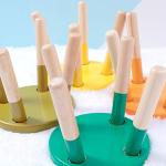 RUYU 9 Inch Kids Solid Hard Wood Fruit Chair, Crafted Hand-Painted Wood with Assembled Four-Legged Stool, Bedroom, Playroom, Watermelon Furniture Stool for Kids, Children, Boys, Girls(Watermelon) by RUYU-0010