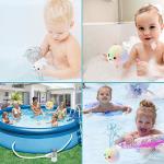 Baby Bath Toys, Light Up Baby Pool Toy with LED Light Whale Spray Water Toy for Toddlers Kids, Induction Sprinkler Bathtub Toys Bathroom Shower Swimming Pool Outdoor Water Toy(Gray) by Brands
