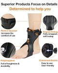 AFO Drop Foot Brace - 2021 Upgraded Medical Foot Up Ankle Foot Orthosis Support with Inflatable Airbag for Hemiplegia Stroke Shoes Walking Foot Stabilizer (Right, L) from Furlove