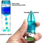 YUE ACTION Liquid Motion Timer Pen 2 Pack / Liquid Timer Pen / Multi Colored Fidget Pen for Office Desk Toys, Novelty Gifts ,Novelty Toys (Blue+Purple Set) from YUE ACTION
