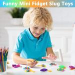 12 PCS Sensory Slug Toys, Articulated Stretch Caterpillar Toy, Anxiety Relief Fidget Slug Toy, Novelty Party Favors for Kids. from Maoyi Store