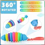 12 PCS Sensory Slug Toys, Articulated Stretch Caterpillar Toy, Anxiety Relief Fidget Slug Toy, Novelty Party Favors for Kids. from Maoyi Store