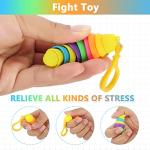 12 PCS Sensory Slug Toys, Articulated Stretch Caterpillar Toy, Anxiety Relief Fidget Slug Toy, Novelty Party Favors for Kids. from Maoyi Store