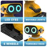 GILOBABY Remote Control Robot Toys, 2.4GHz RC Robots for Kids with Flexible Head & Arms, Dance Moves, Music and LED Eyes, Birthday Gifts for Children Boys Girls Age 4-7 from GILOBABY