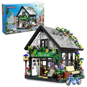 HYG Toys Flower House Building Set, with LED Lights Warmth Building Blocks Set Gift for Kids Children Boys Girls Age 6 to12 Educational Toys (579 Pcs) by HYG Toys
